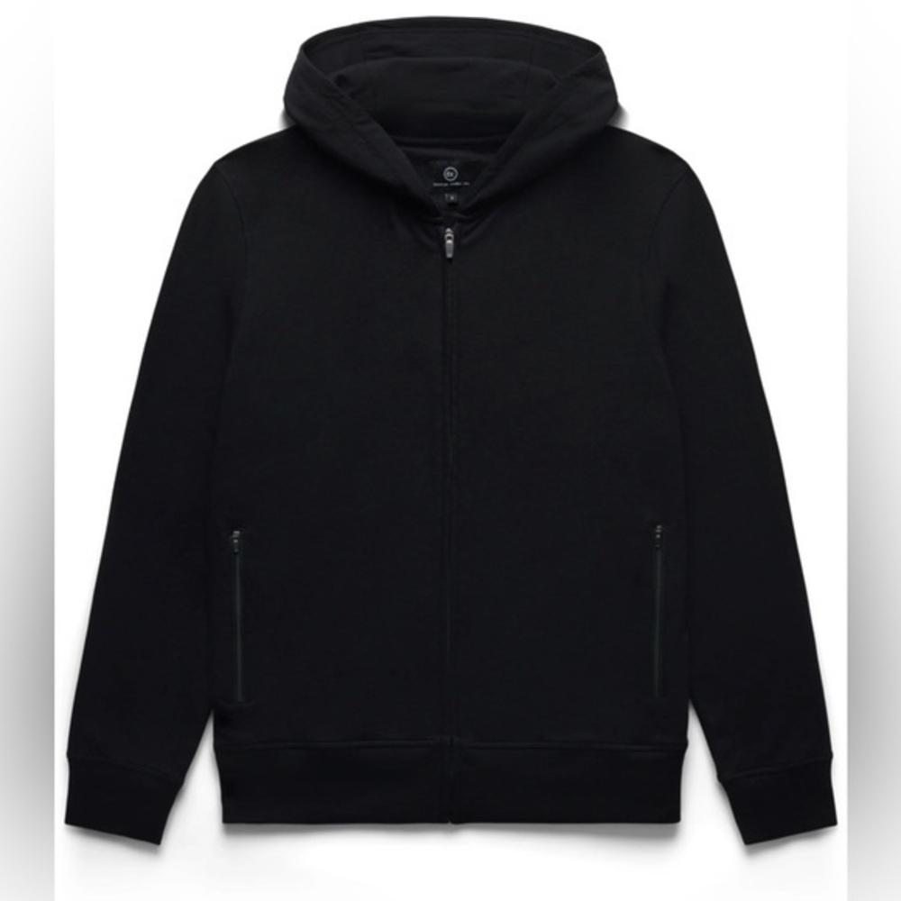 Foreign Rider Co Solace Full Zip Performance Hooded Jacket Black Large NWT $178